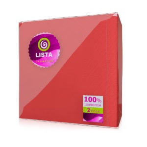 Ставрополь — Салфетки «Lista DELUXE» интенсив красные оптом.