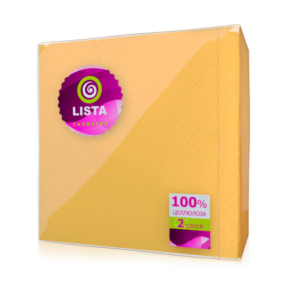 Ставрополь — Салфетки «Lista DELUXE» интенсив желтые оптом.
