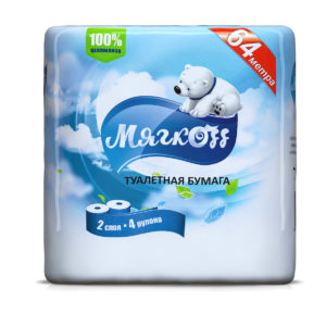 Ставрополь — Туалетная бумага  «Мягкоff» белая оптом.