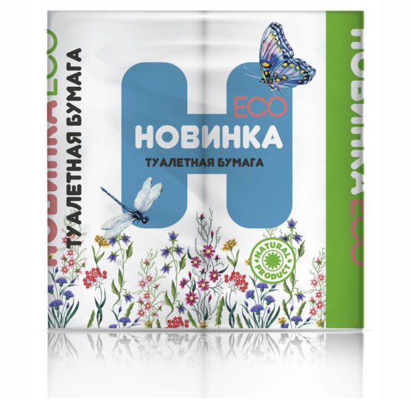 Ставрополь — Туалетная бумага  «Новинка ЭКО» 4Р 2 слоя белая оптом.